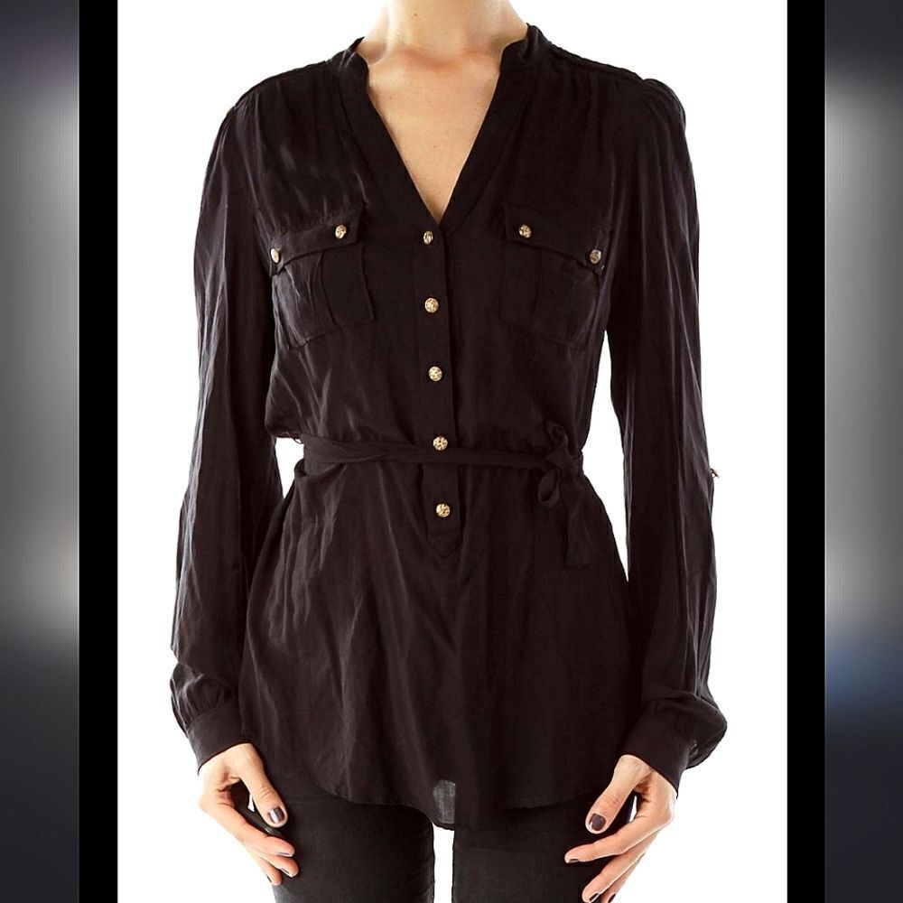 Odille black blouse